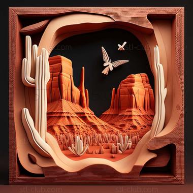 3D model monument valley (STL)